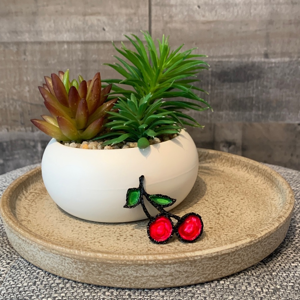 Vintage Cherry Pin - Picture 8 of 16